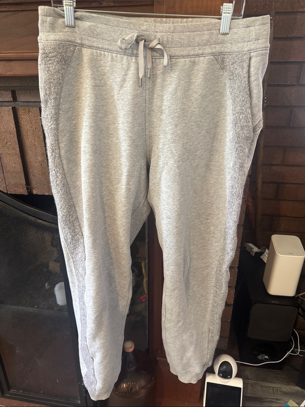Lululemon Light Gray Cozy Track Joggers